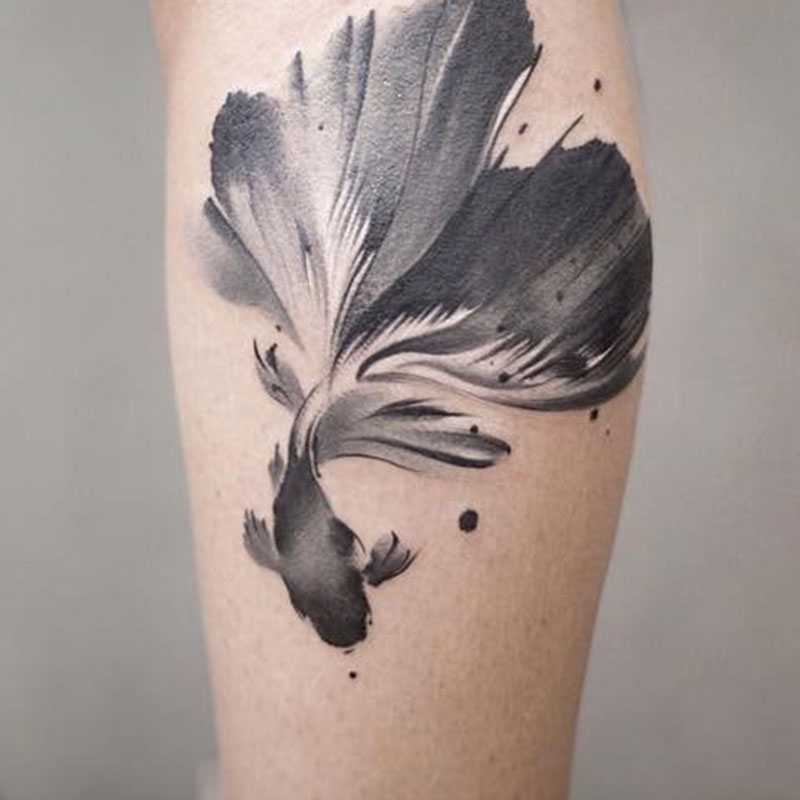 067 Koi Fish And Dragon Tattoo Meaning