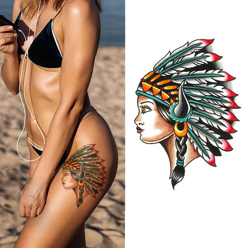 Pretty Simple Thigh Tattoos