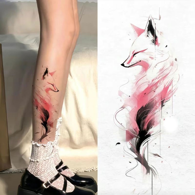 Simple Front Thigh Tattoos 