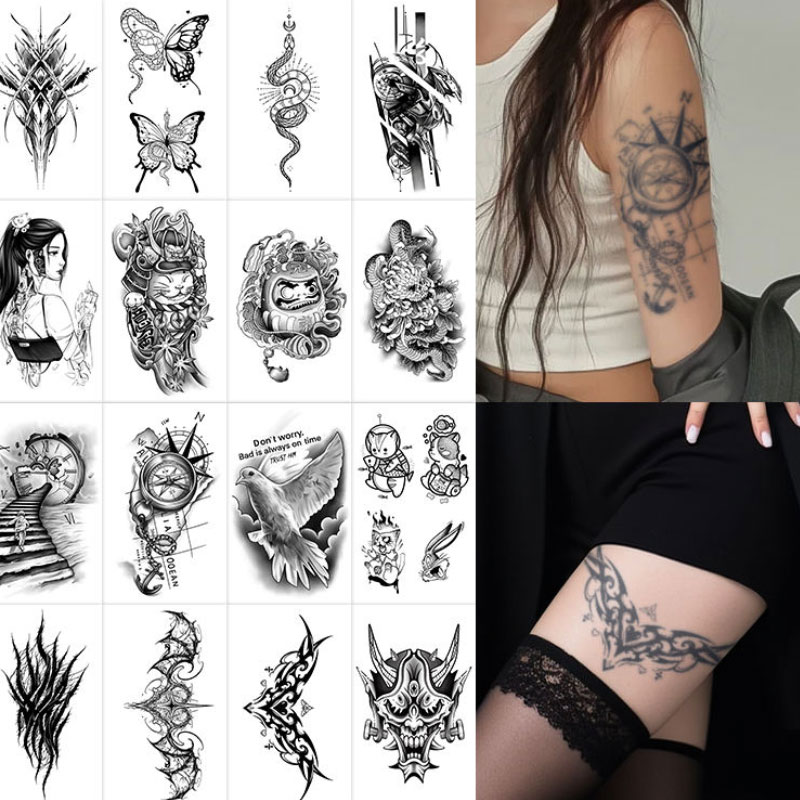 Feminine Medusa Thigh Tattoo