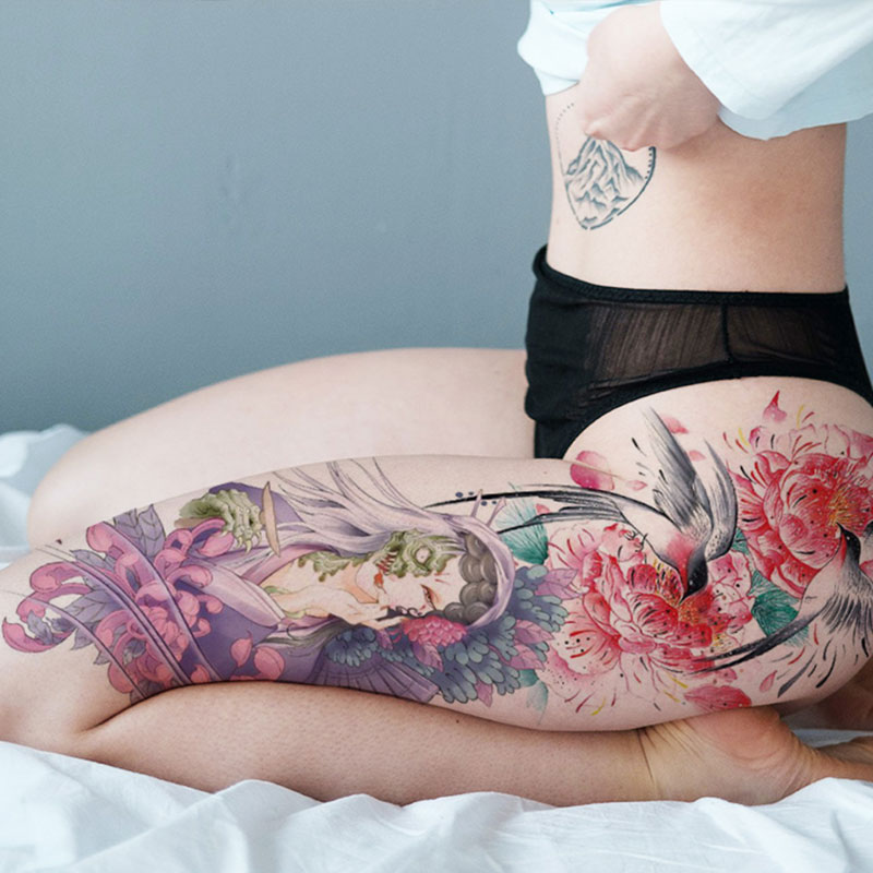 thigh tattoos
