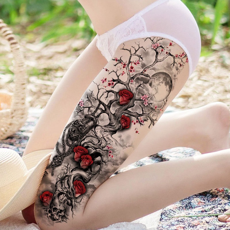 thigh tattoo