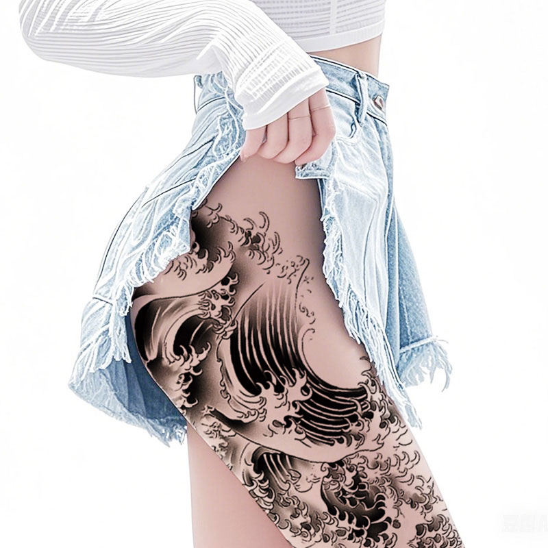008 Meaningful Side Thigh Tattoos