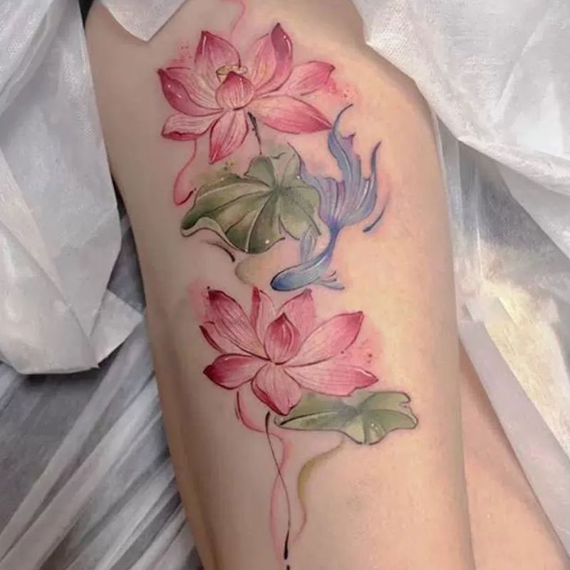 Simple Thigh Tattoos