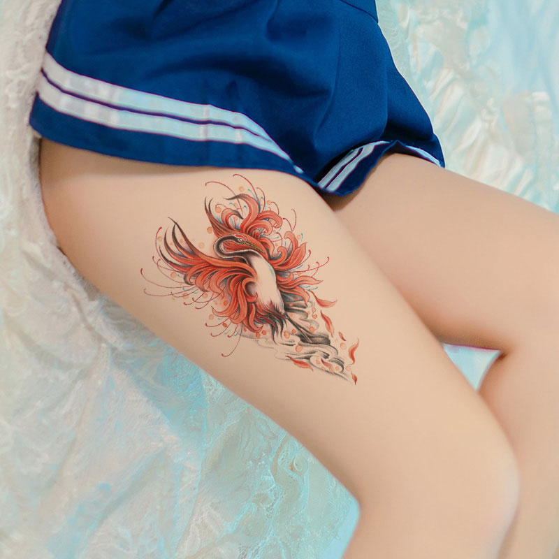 Phoenix Tattoo Thigh