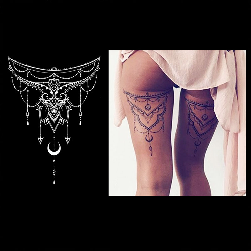 Mandala Tattoos On Thigh