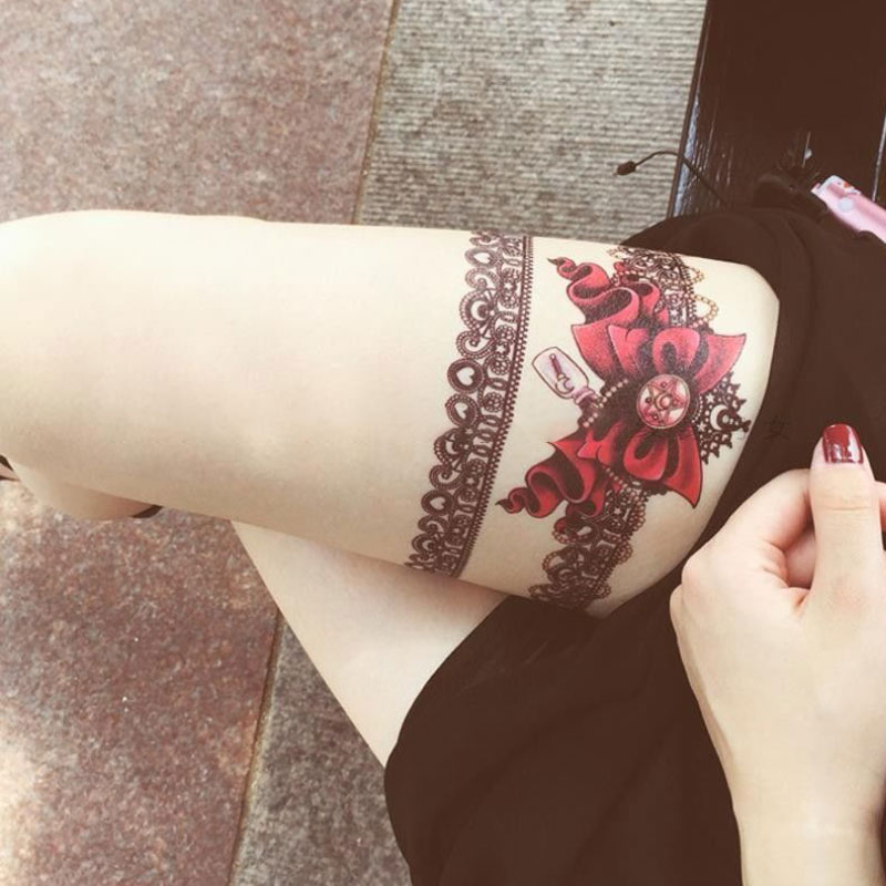 Feminine Classy Thigh Tattoos