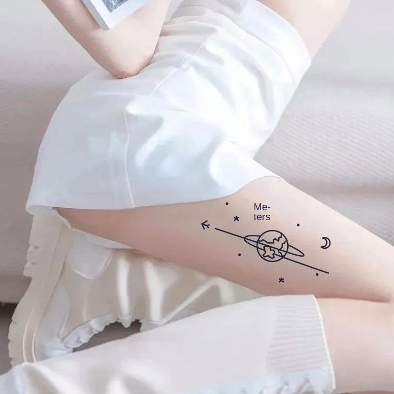 Pretty Simple Thigh Tattoos