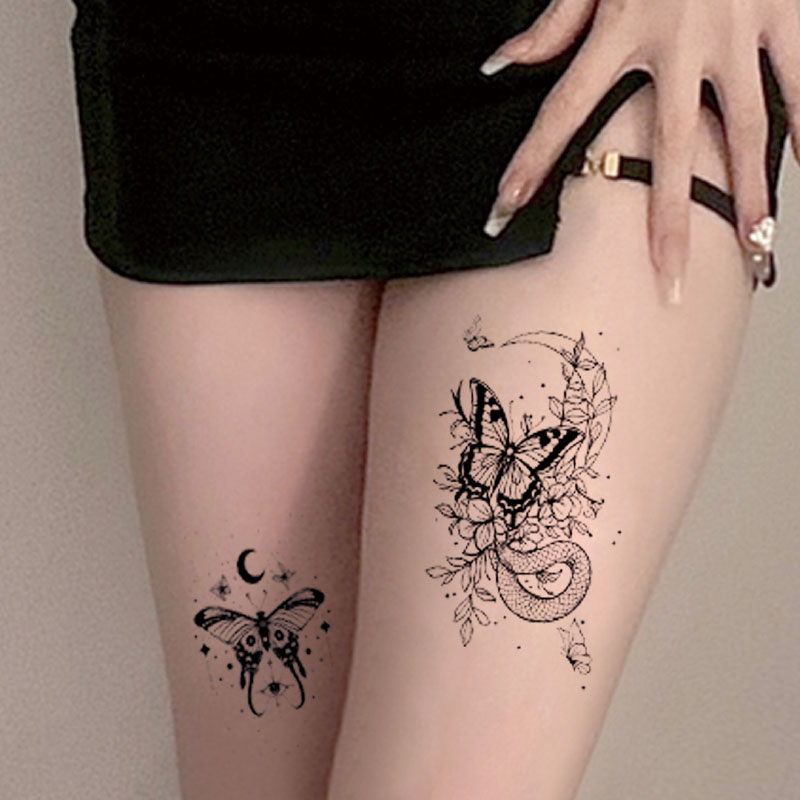medusa thigh tattoo