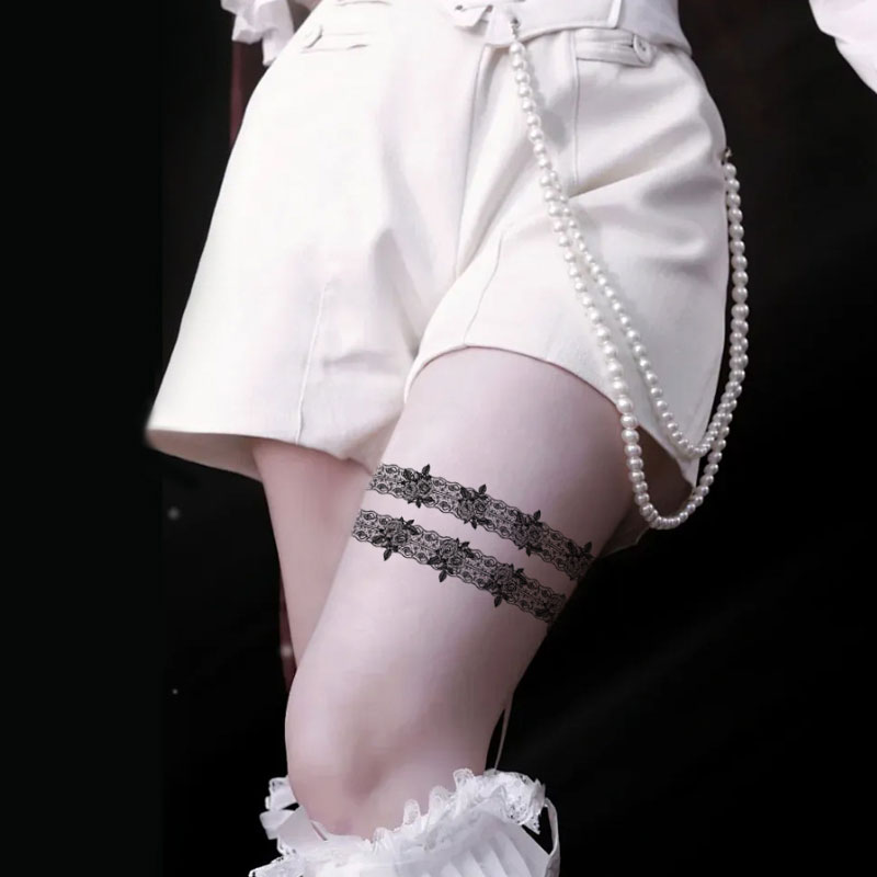 Snake Side Thigh Tattoo