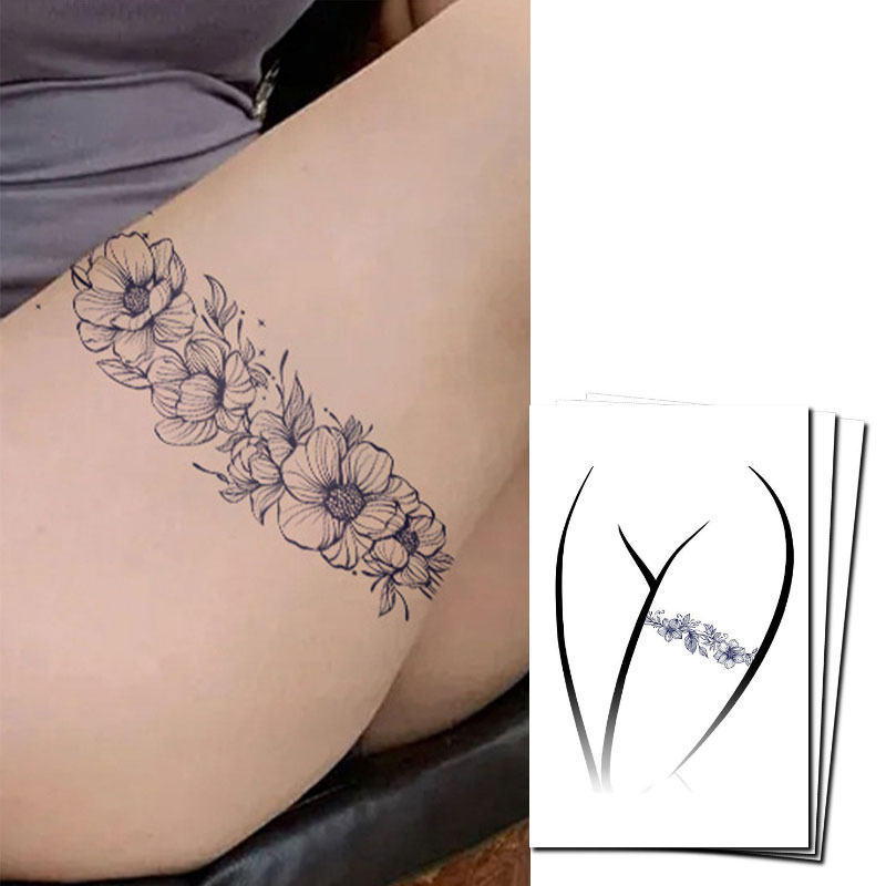 Meaningful Girly Front Thigh Tattoos